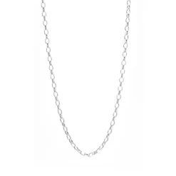Omnia Sterling Silver Round Belcher Chain - 45cm