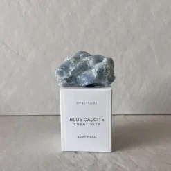 Opal & Sage - Blue Calcite (Creativity) Raw Boxed Crystal