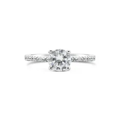 Promise 'Elegant' Solitaire Ring | Sterling Silver | Size N