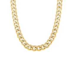 Revolution 60cm Curb Link Steel Yellow Gold Plated Chain