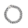 Revolution 21cm Curb Link Steel Matt Black Bracelet