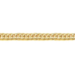 Revolution 21cm Curb Link Steel Yellow Gold Plated Bracelet