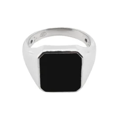 Revolution Silver Onyx Signet Ring