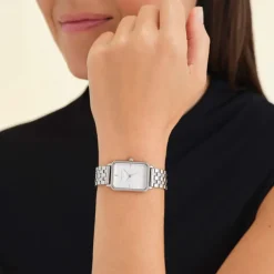 Rosefield Octagon Silver Watch