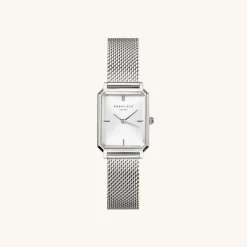 Rosefield Octagon XS Mesh Silver Watch