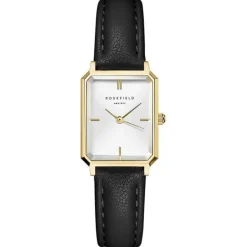 Rosefield Octogon XS White Sunray Dial Gold-Toned Watch