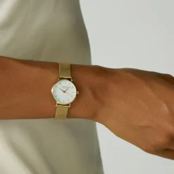 Rosefield Small Edit Mesh Gold Watch