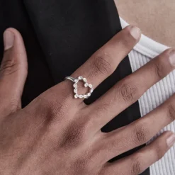 SGC Chain Heart Stg Ring (Q)