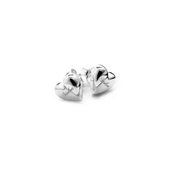 SGC Full Heart Stg Stud Earrings