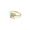 Silk + Steel | Bloom | Ring | Amazonite, Rose Quartz, Pink Opal + Gold