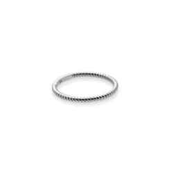 Silk + Steel | Mini Rope | Superfine | Silver | Ring | Size O