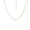 Silk & Steel Amalfi Beaded Necklace | Gold