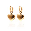 Silk & Steel Bisous Heart Earrings