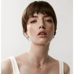 Silk & Steel Mini Tiger's Eye Necklace | Silver