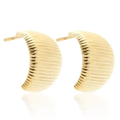 Silk & Steel Nautica Hoop Earrings | Gold