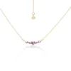 Silk & Steel Theia Necklace - Brazilian Amethyst | Silver | Gold