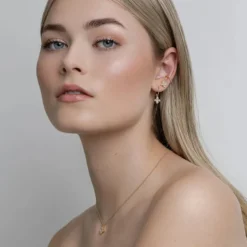 Silk+Steel | Flora | Necklace | Clear + Gold