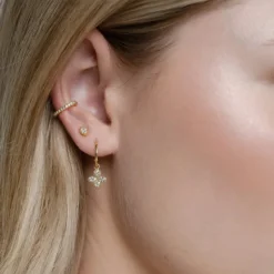 Silk+Steel | Petite Petal | Studs | Gold Plated | Earrings