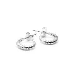 Silk+Steel | Small Infinity | Hoops Earrings | Silver