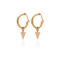 Silk&Steel Kate Spike Hoop Earrings