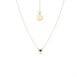 Silk&Steel Keepsake Black Spinel & Gold Necklace