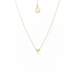 Silk&Steel Keepsake Rose Quartz & Gold Necklace