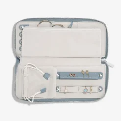 Stackers | Jewellery Wallet | Dusky Blue