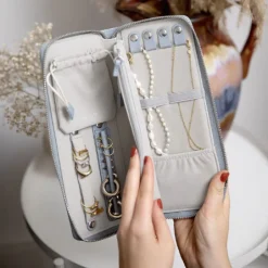 Stackers | Jewellery Wallet | Dusky Blue