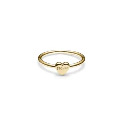 Stolen Girlfriend Club | Baby Stolen Heart | Gold Plated | Ring | Size Q