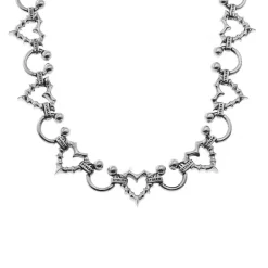 Stolen Girlfriend Club | Heavy Metal Heart | Punk Jagged Heart | Necklace | 46+4cm