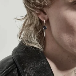 Stolen Girlfriend Club | Silver | Punk Orb | Black Onyx | Sleeper | Earrings