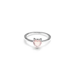 Stolen Girlfriend Club | Talon | Silver | Rose Quartz | Ring | Size S