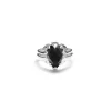 Stolen Girlfriend Club Love Claw Drop | Silver | Onyx | Ring | Size S