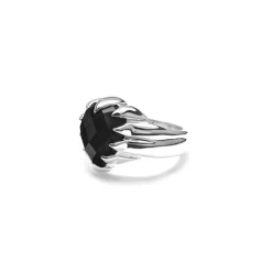 Stolen Girlfriend Club Love Claw Drop | Silver | Onyx | Ring | Size S
