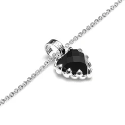 Stolen Girlfriend Club Mini Love Claw | Onyx | Silver | Necklace | 41cm + 4cm