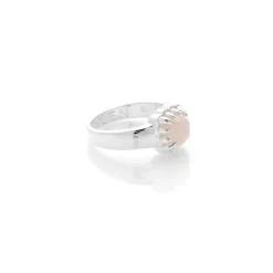 Stolen Girlfriends Club Baby Claw Ring - Rose Quartz