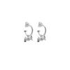 Stolen Girlfriends Club Cross Bones Silver Sleeper Earrings
