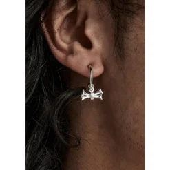 Stolen Girlfriends Club Cross Bones Silver Sleeper Earrings