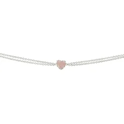 Stolen Girlfriends Club Rose Quartz Love Claw Bracelet | Silver