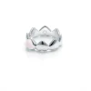 Stolen Girlfriends Club Silver Band of Hearts Rose Quartz Ring
