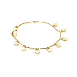 Stolen Girlfriends Club Stolen Heart Bracelet - Gold Plated