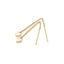 Stolen Girlfriends Falling Stolen Heart Earrings | Gold Plated