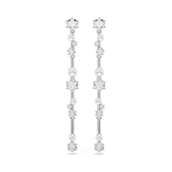 Swarovski | Constella | Crystal Pearl | Silver | Drop Earrings
