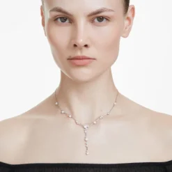Swarovski | Constella | Crystal Pearl | Silver | Y | Necklace