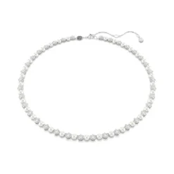 Swarovski | Matrix | Pearl Crystal | Rhodium | Tennis | Necklace