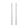 Swarovski | Matrix | Round Cut | Two Strand | CZ | Silver | Drop Earrings