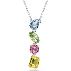 Swarovski Gema Mixed Cuts Multicoloured Pendant