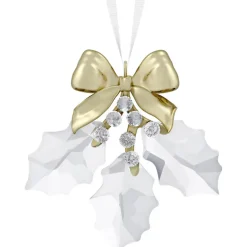 Swarovski Holiday Magic Holly Leaves Ornament
