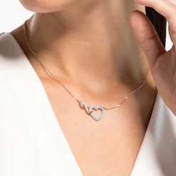 Swarovski Hyperbola Infinity & Heart Necklace