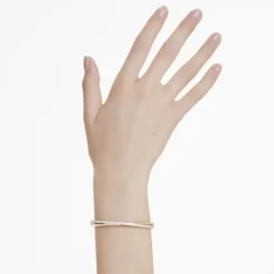 Swarovski Hyperbola Rhodium Plated Bangle (M)